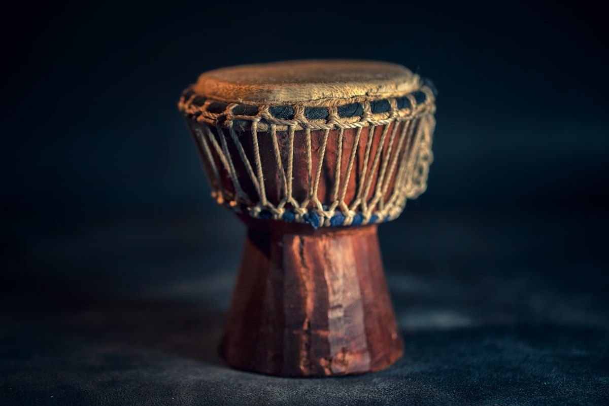 Traditional djembe